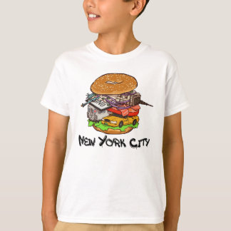 T-shirt Bagel New York City avec tout NYC