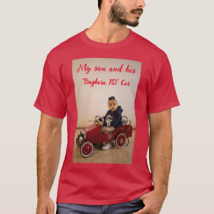 T-SHIRT "BAGHERA FD" VOITURE POUR ENFANTS ROUGE CARDINAL T