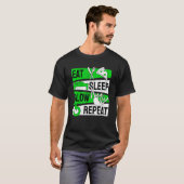 T-shirt Bagpipe Bagpipes Eat Sleep Blow Repeat (Devant entier)