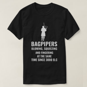 T-shirt Bagpipe Scottish Scotland Music Player Drôle cadea