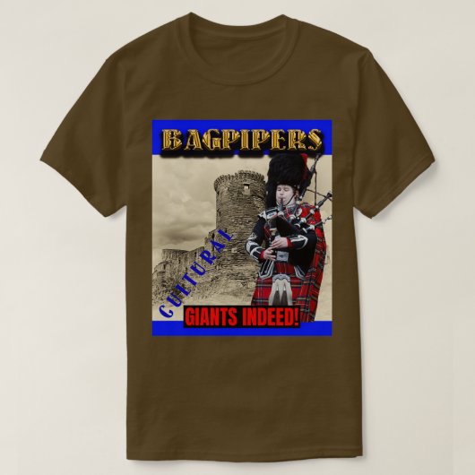 T-shirt Bagpipers Géants culturels 3 (Design devant)