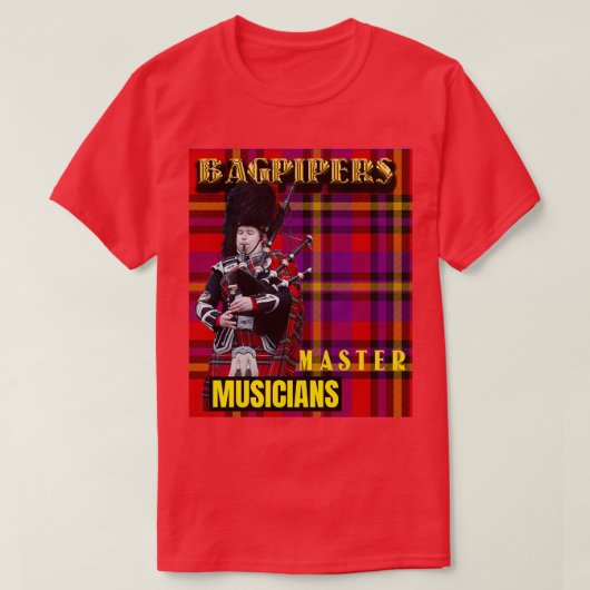 T-shirt Bagpipers Master Musiciens 6 (Design devant)
