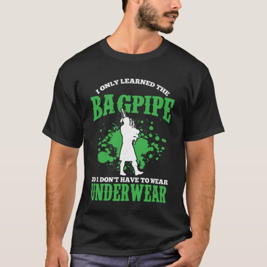 T-shirt Bagpipes For Bagpiperist Bagpipe Player Bagpiping (Devant)