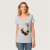 T-shirt Bague à fleurs (Devant entier)