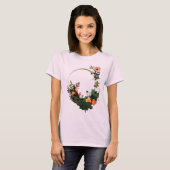 T-shirt Bague à fleurs (Devant entier)