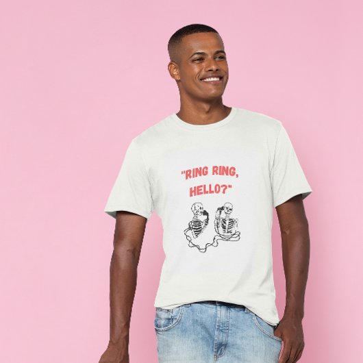 T-shirt "Bague, bonjour ?" 2 Skeletons dessinés
