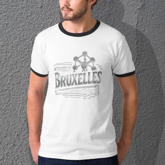 T-Shirt Bague de Base Quantique Nostalgique de Bru