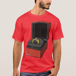 T-shirt Bagues à anneaux de boîte à bijoux
