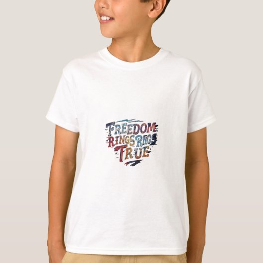 T-shirt Bagues de liberté vraies (Devant)