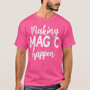 T-shirt Baguette de Magicien Illusionniste Carte Magique P