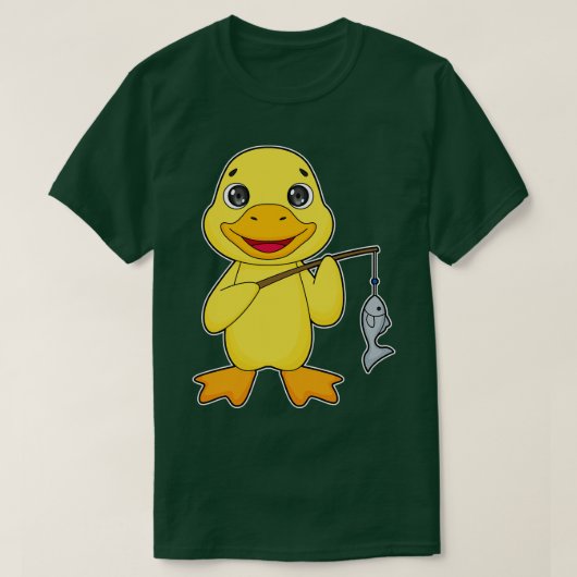 T-shirt Baguette de pêche de canard (Design devant)