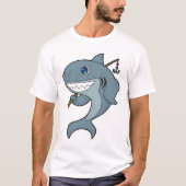 T-shirt Baguette de pêche du requin (Devant)