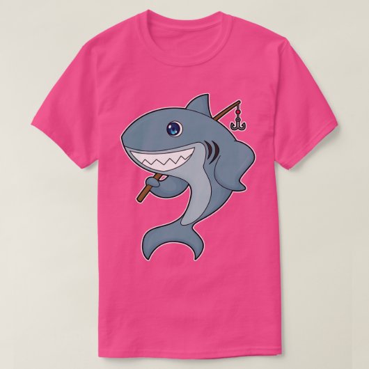 T-shirt Baguette de pêche Fisher (Design devant)