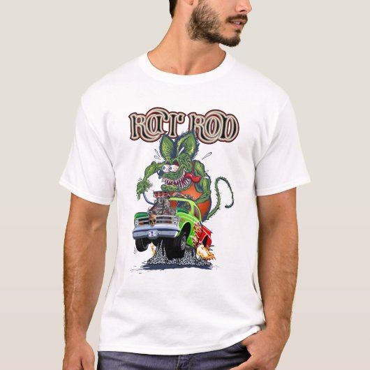 T-shirt Baguette de rat rétro (Devant)