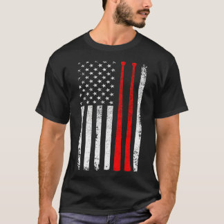 T-shirt Baguettes de tambour sur un Américain vintage pour