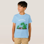 T-shirt Baguettes mignonnes grillant des marshmallows dess (Devant entier)