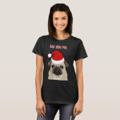 T-shirt Bah Hum Pug Classique 714 (Devant entier)