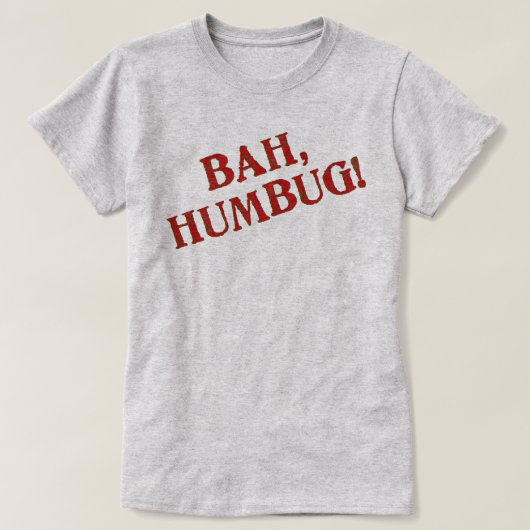 T-shirt Bah Humbug (Design devant)