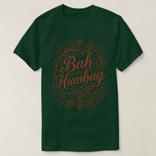 T-shirt Bah Humbug Christmas (Design devant)