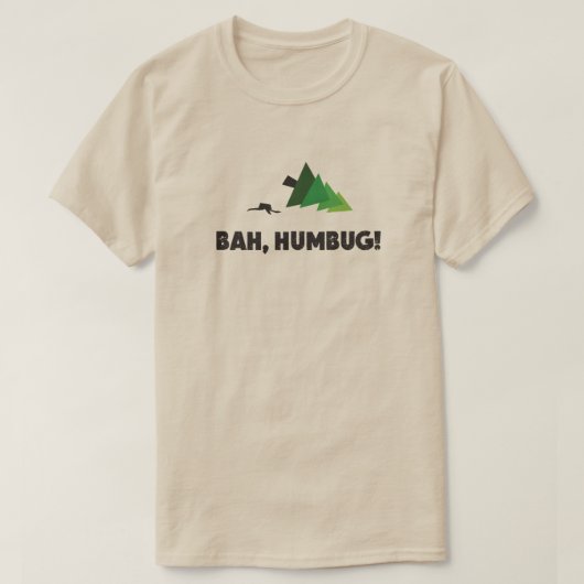 T-shirt bah, Noël fumiste (Design devant)
