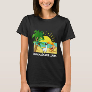 T-shirt Bahama Mama Llama Vacation Beach Tee Lunettes de s