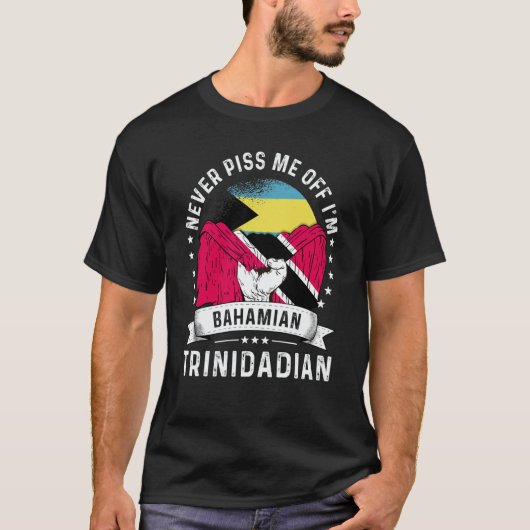 T-shirt Bahamas Flag Trinidad&Tobago Grown Humor Pride (Devant)
