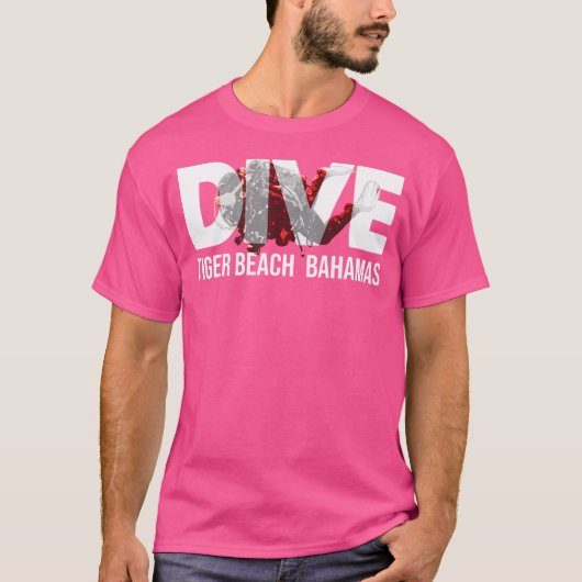 T-shirt Bahamas Plongée Tiger Beach Plongée Plongée plongé (Devant)