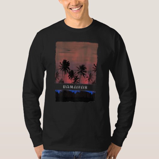 T-shirt Bahamas Sunset Vacances Souvenir (Devant)