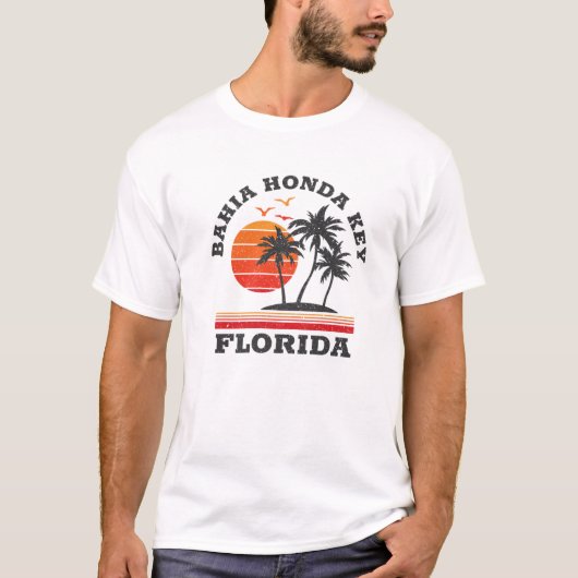 T-shirt Bahia Honda Key Florida Retro Souvenir Cadeau (Devant)