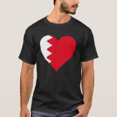 T-shirt Bahreïn Drapeau Coeur Bahreïn Dons Aimer Bahreïn T (Devant)