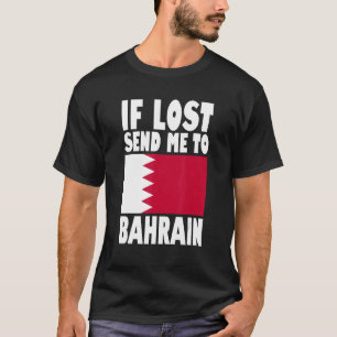 T-shirt Bahreïn Drapeau design Si perdu envoyez-moi à Bahr