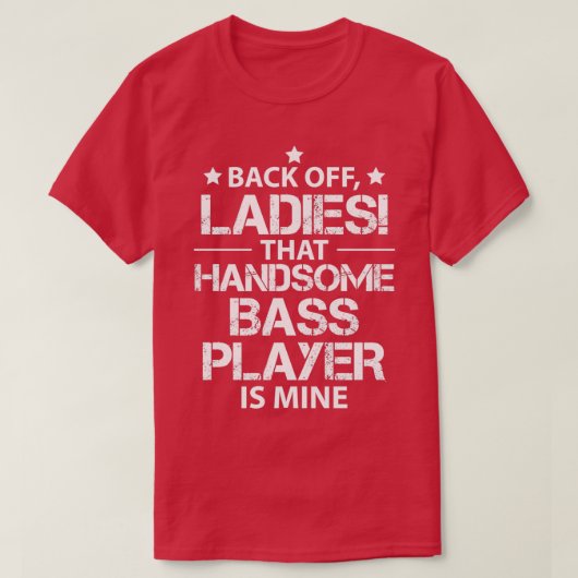 T-shirt Baid Girlfriend Cadeaux Lecteur de basse Femme Fil (Design devant)