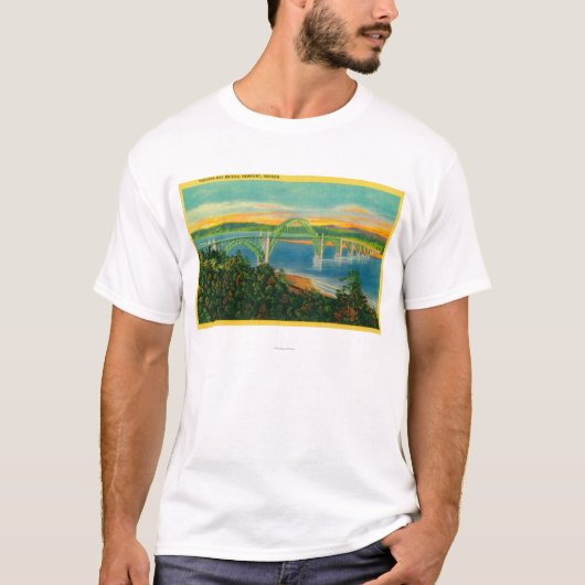 T-shirt Baie BridgeNewport de Yaquina, OU (Devant)