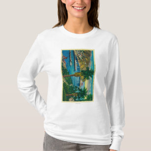 T-shirt Baie d'Avalon, île de Père Noël Catalina d'hori