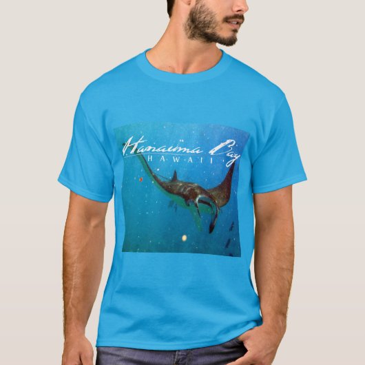 T-shirt Baie de Hanauma Oahu Manta Ray (Devant)