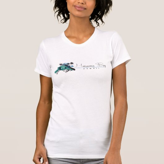 T-shirt Baie de Hanauma - tortue d'Hawaï (Devant)