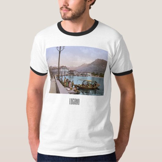 T-shirt Baie de Lugano (1900) (Devant)