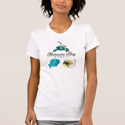 T-shirt Baie Hawaï de Hanauma (Devant)