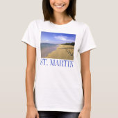 T-shirt Baie Longue Long Bay Beach, St-Martin (Devant)