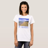 T-shirt Baie Longue Long Bay Beach, St-Martin (Devant entier)