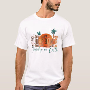 T-shirt Baies Extérieures Paradis Vintage Sur NC OBX Eart