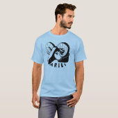 T-shirt Baies noires et blanches Raglan (Devant entier)