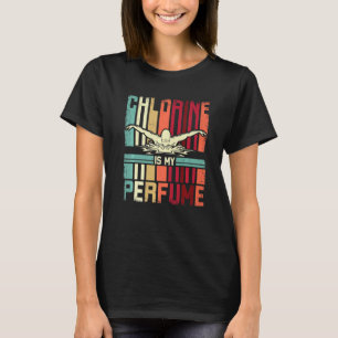T-shirt Baignade Amusante Chlorine Est Mon Parfum Baignade