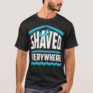 T-shirt Baignade amusante rasée partout nager et