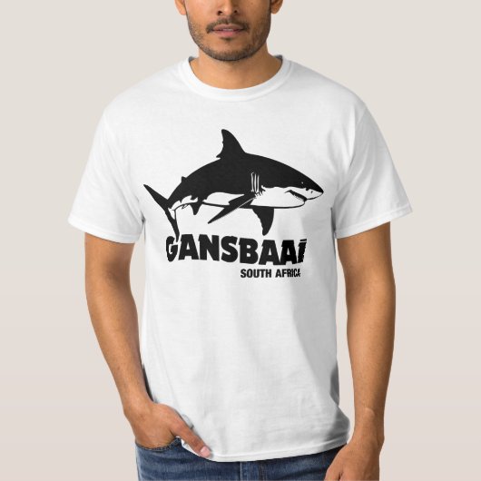 T-shirt Baignade avec de grands requins blancs - Gansbaai  (Devant)