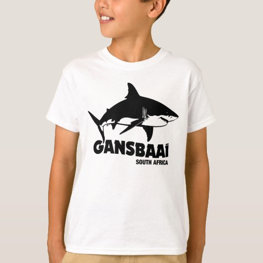T-shirt Baignade avec de grands requins blancs - Gansbaai  (Devant)