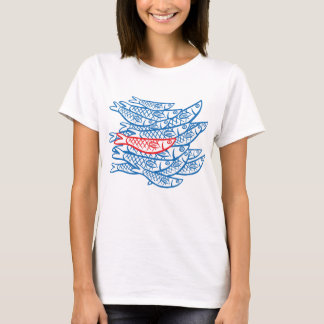 T-shirt Baignade avec Sardines