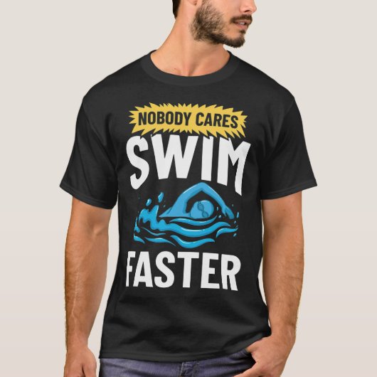 T-shirt Baignade Coach Piscine Swimmer Motivation de la le (Devant)