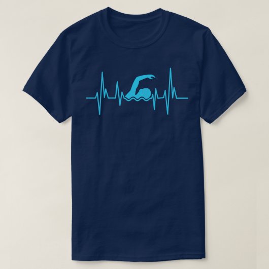 T-shirt Baignade Coeur Baignade J'aime Baigner (Design devant)