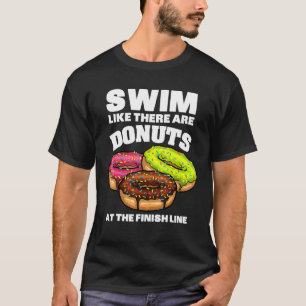T-shirt Baignade Cool Donut Sprinkings Swimmer Sports Athl